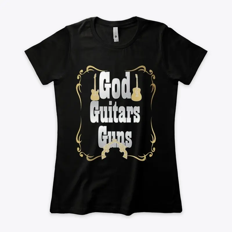 God Guitars Guns Silver