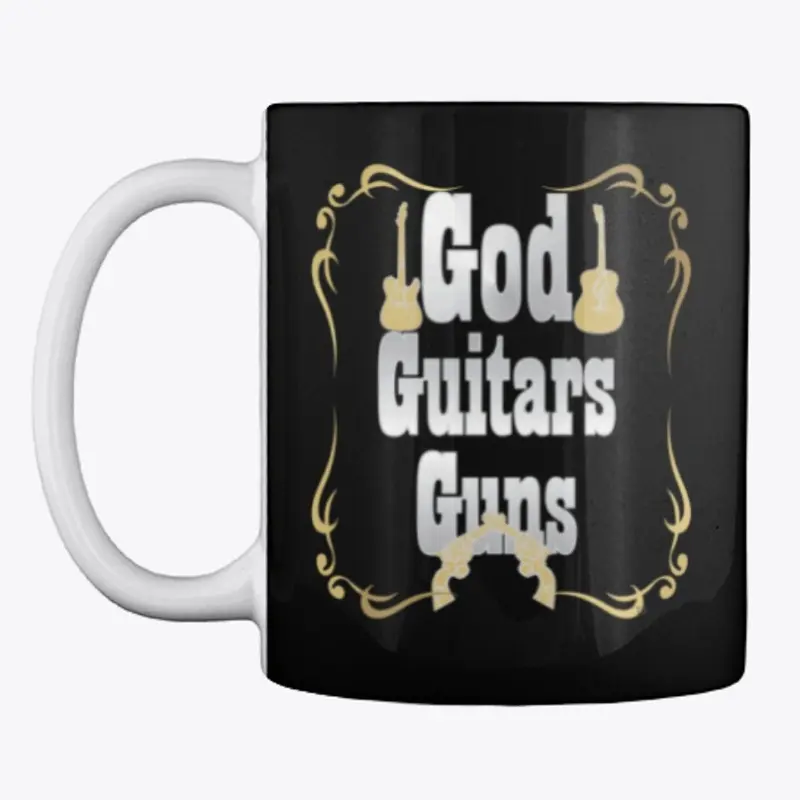 God Guitars Guns Silver