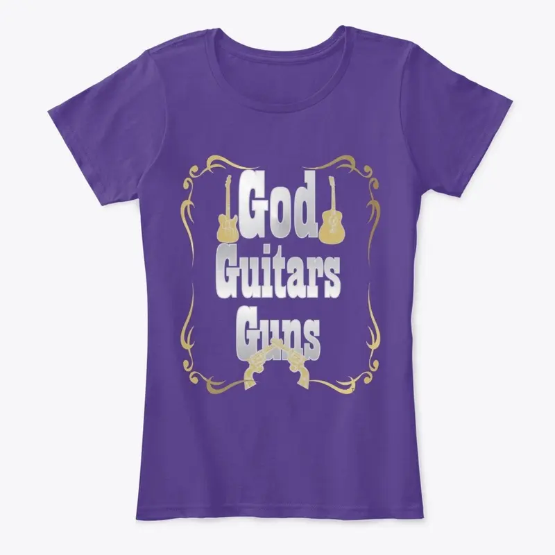 God Guitars Guns Silver